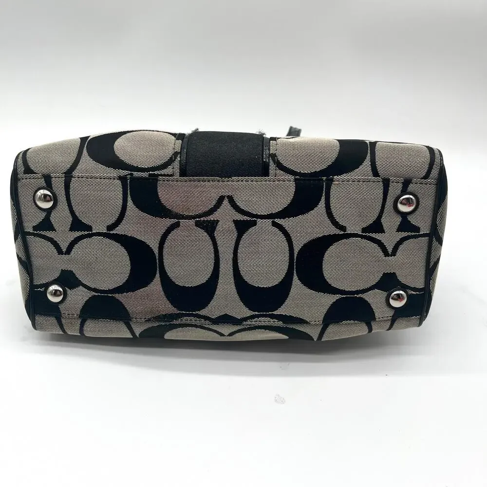 COACH Signature Satchel, Black